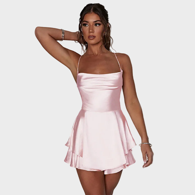 Lunara | Satin Flow Mini Dress