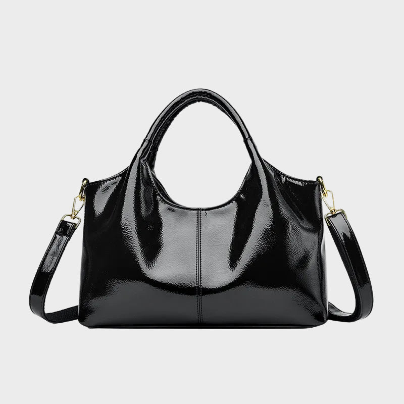 Glossy Leather Handbag