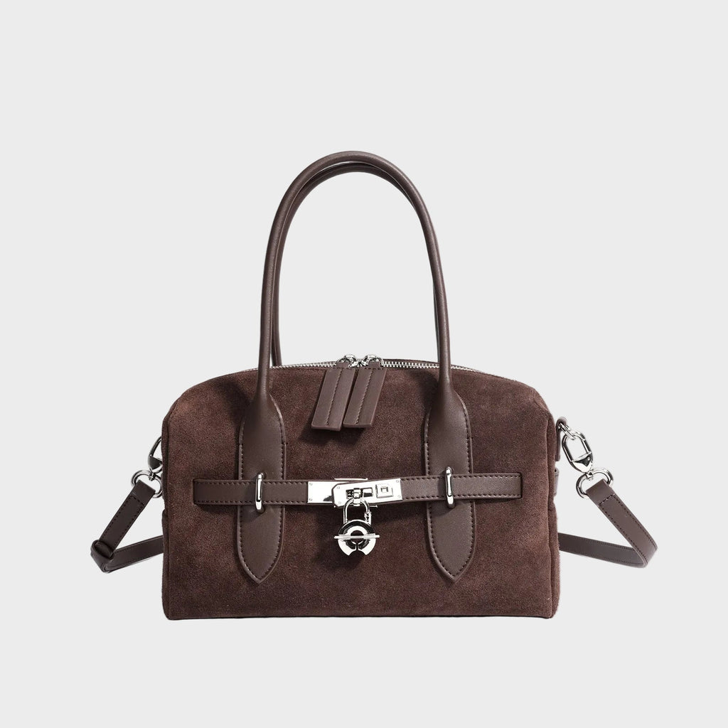 Suede Leather Handbag