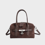 Suede Leather Handbag