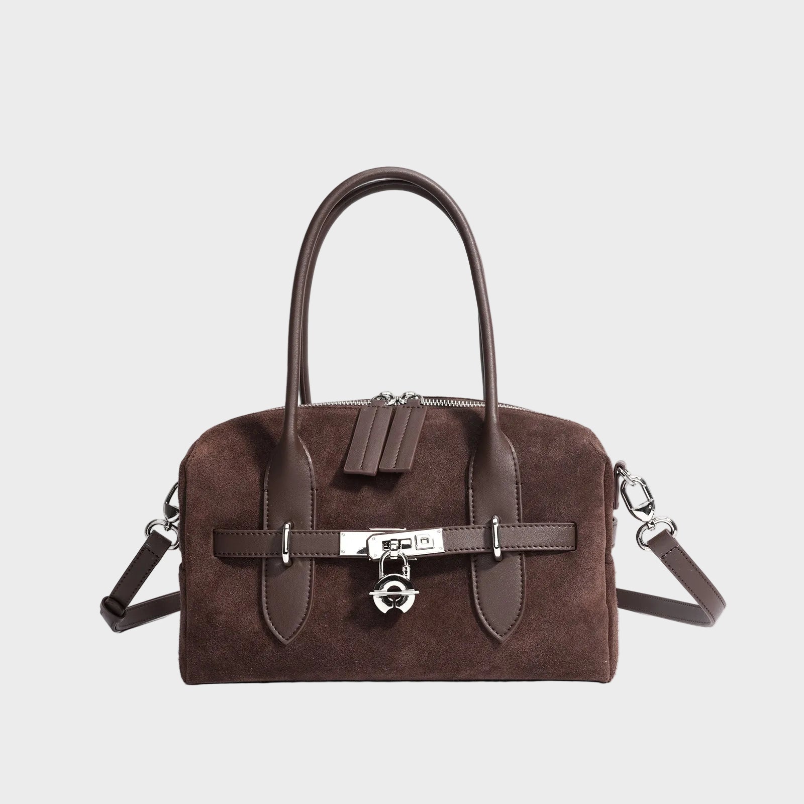 Suede Leather Handbag