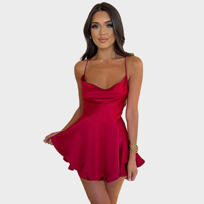 Lunara | Satin Flow Mini Dress