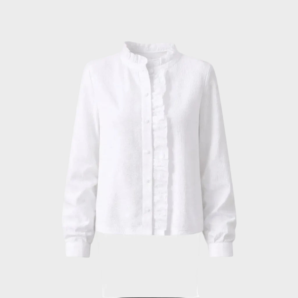 Rosalie | Ruffled Stripe Blouse