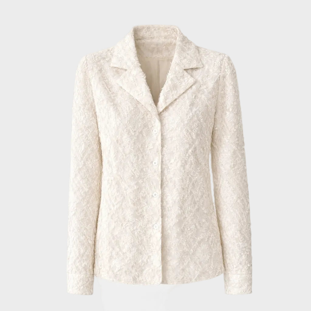 Emily | Textured Button-Up Blouse