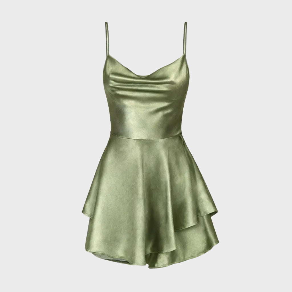 Lunara | Satin Flow Mini Dress