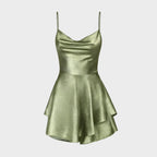 Lunara | Satin Flow Mini Dress