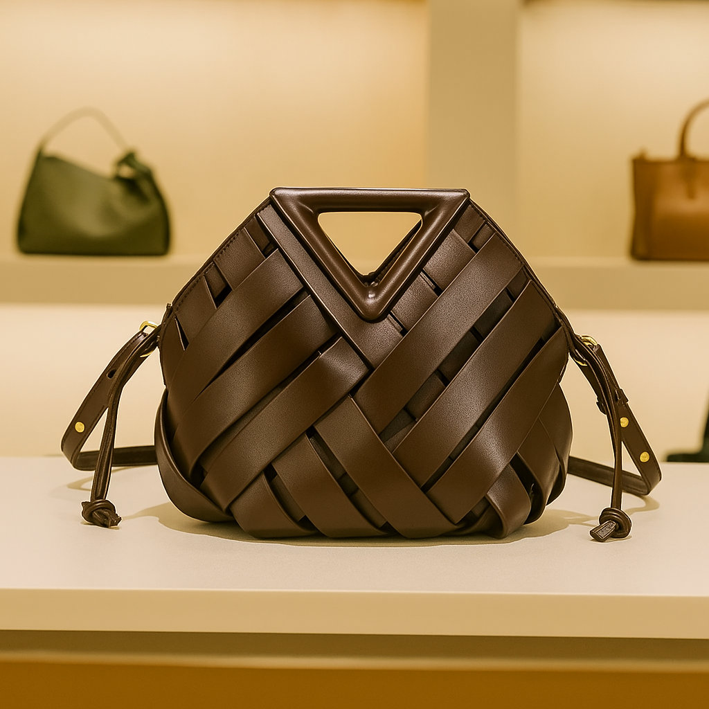 Luna Woven Bucket Bag