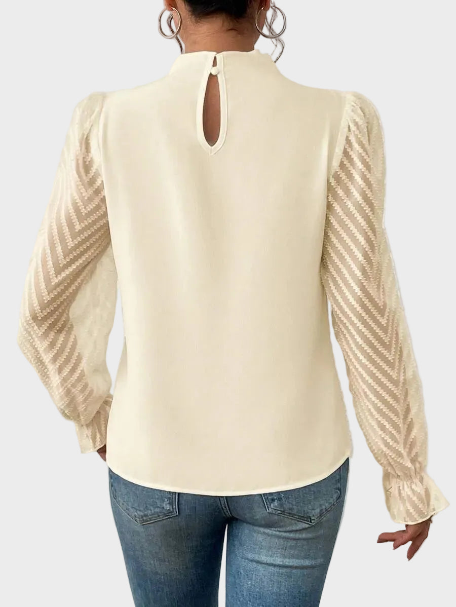Elara | Elegant Ruffle-Sleeve Blouse