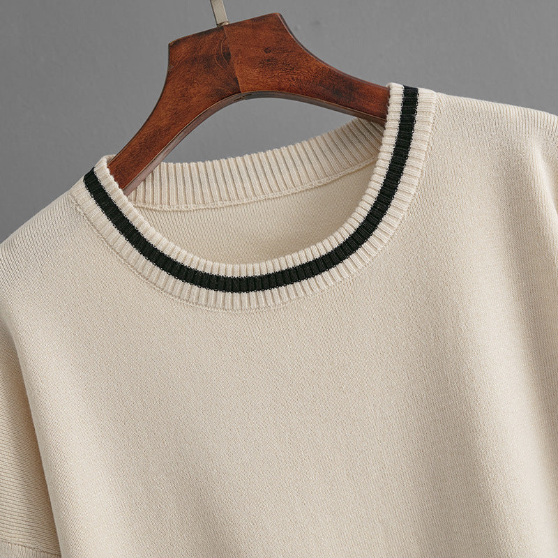 Noémie | Knit Pullover & Wide-Leg Pants Set