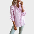 Rosalie | Ruffled Stripe Blouse