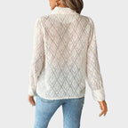 Emily | Textured Button-Up Blouse