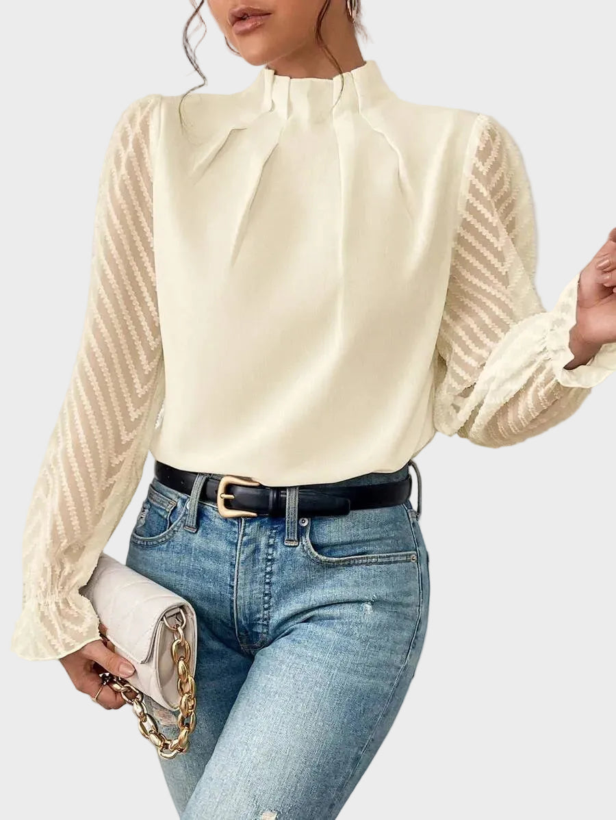 Elara | Elegant Ruffle-Sleeve Blouse