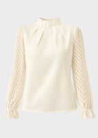 Elara | Elegant Ruffle-Sleeve Blouse
