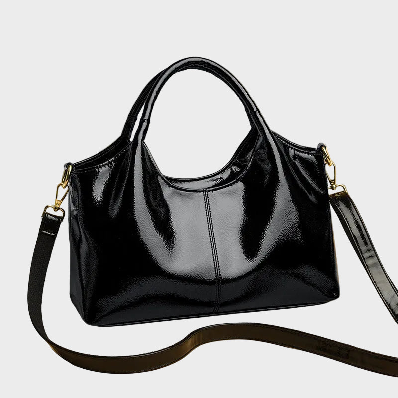 Glossy Leather Handbag