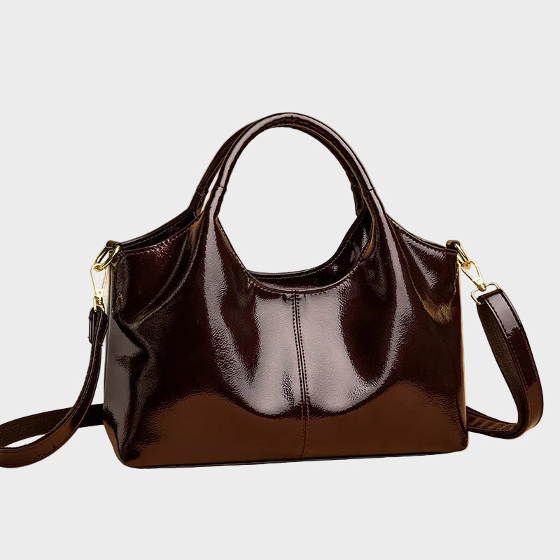 Glossy Leather Handbag
