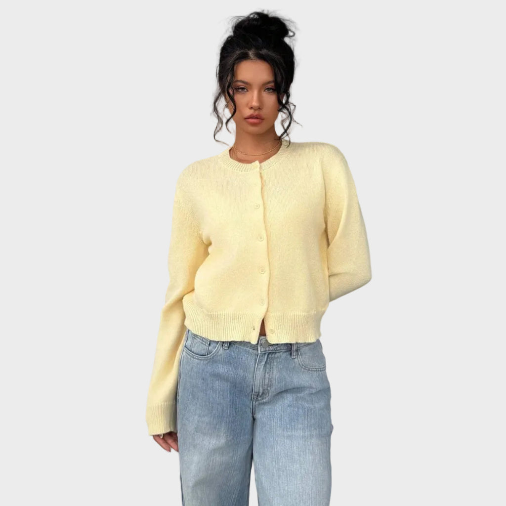 Lily | Soft Buttoned Knit Cardigan