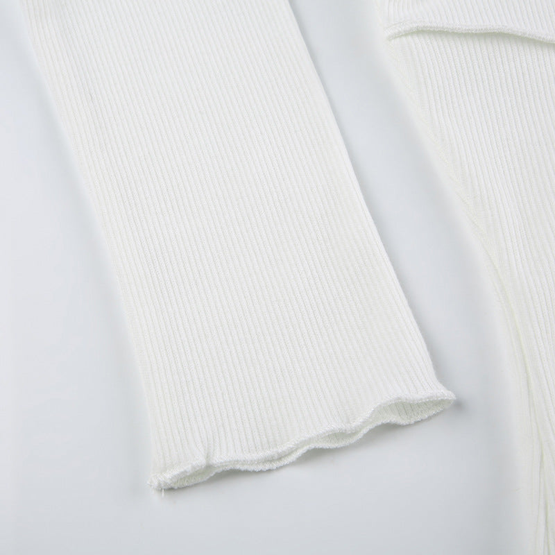 Skylar | Sculpted Ribbed Long Sleeve Top