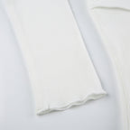 Skylar | Sculpted Ribbed Long Sleeve Top