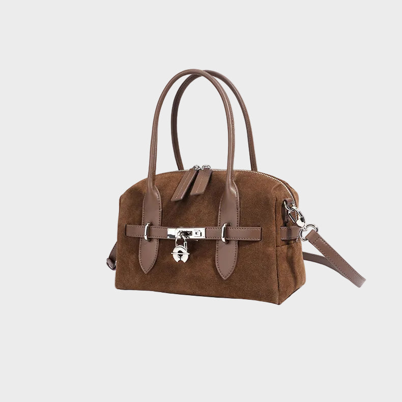 Suede Leather Handbag