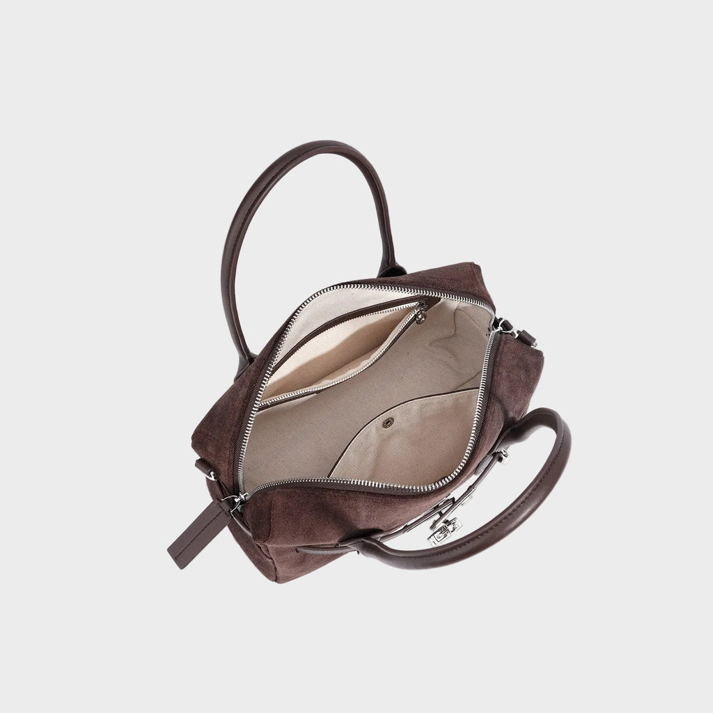Suede Leather Handbag