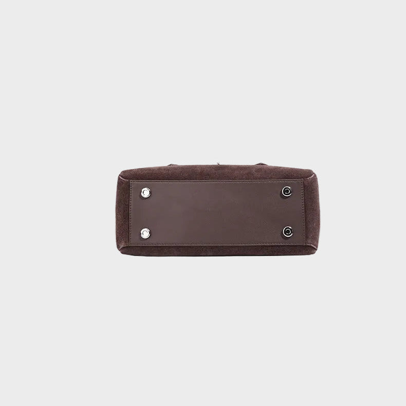 Suede Leather Handbag