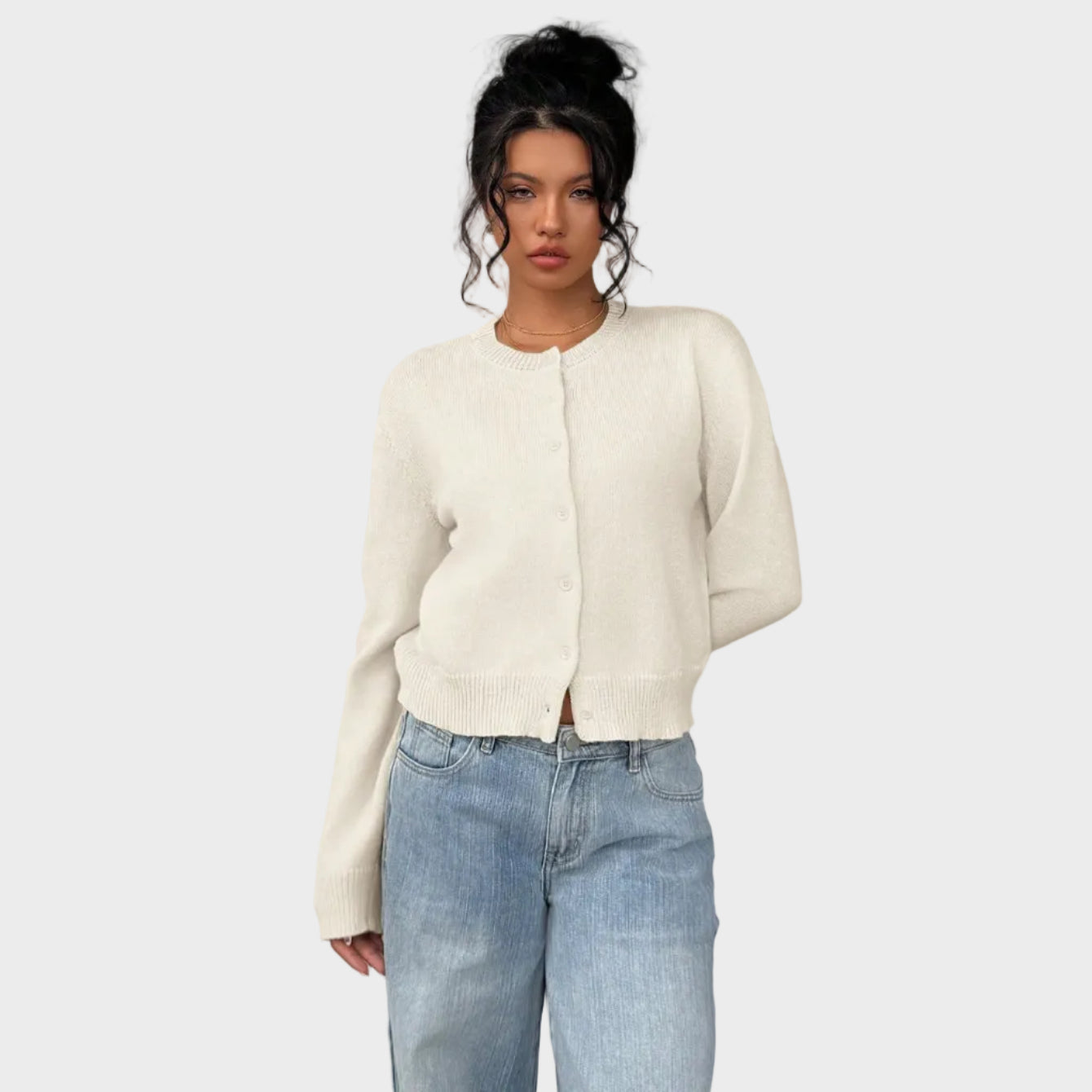 Lily | Soft Buttoned Knit Cardigan