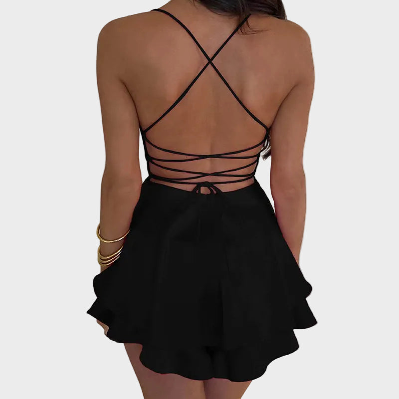 Lunara | Satin Flow Mini Dress