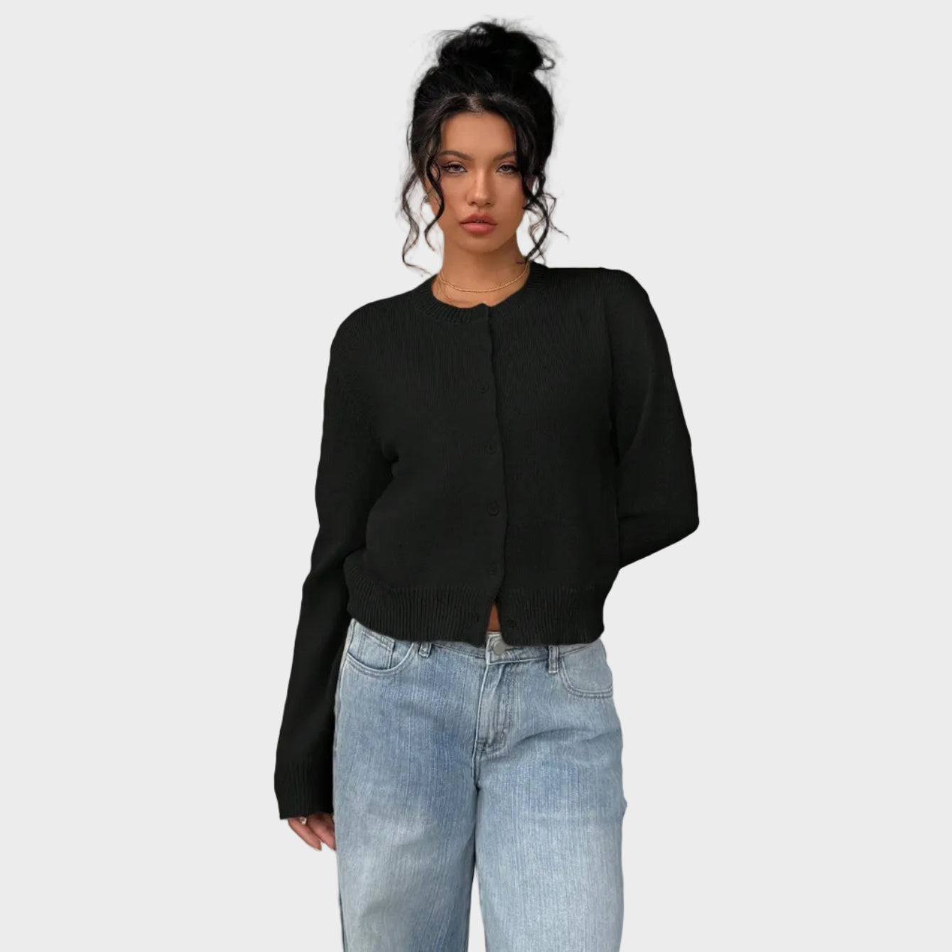 Lily | Soft Buttoned Knit Cardigan