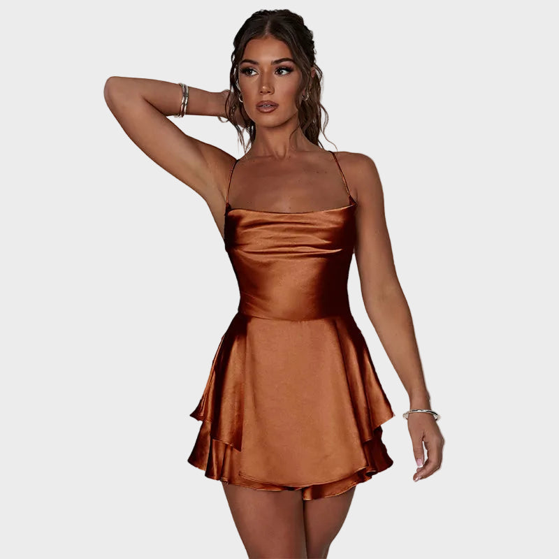 Lunara | Satin Flow Mini Dress