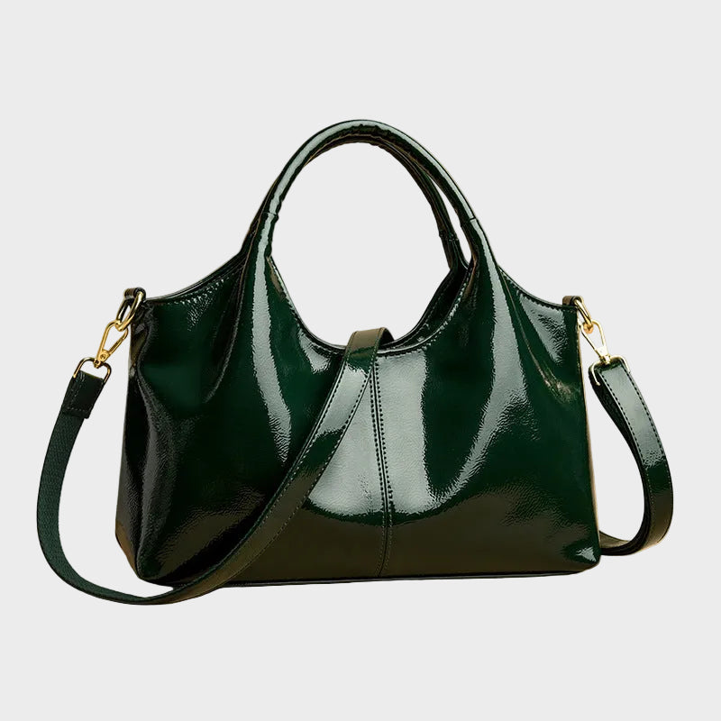 Glossy Leather Handbag