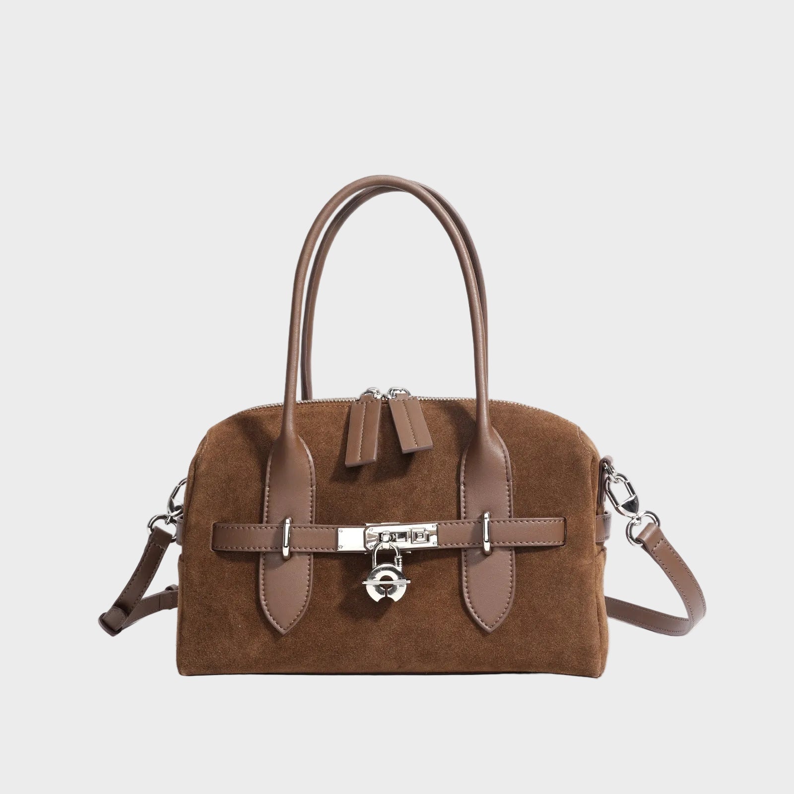 Suede Leather Handbag