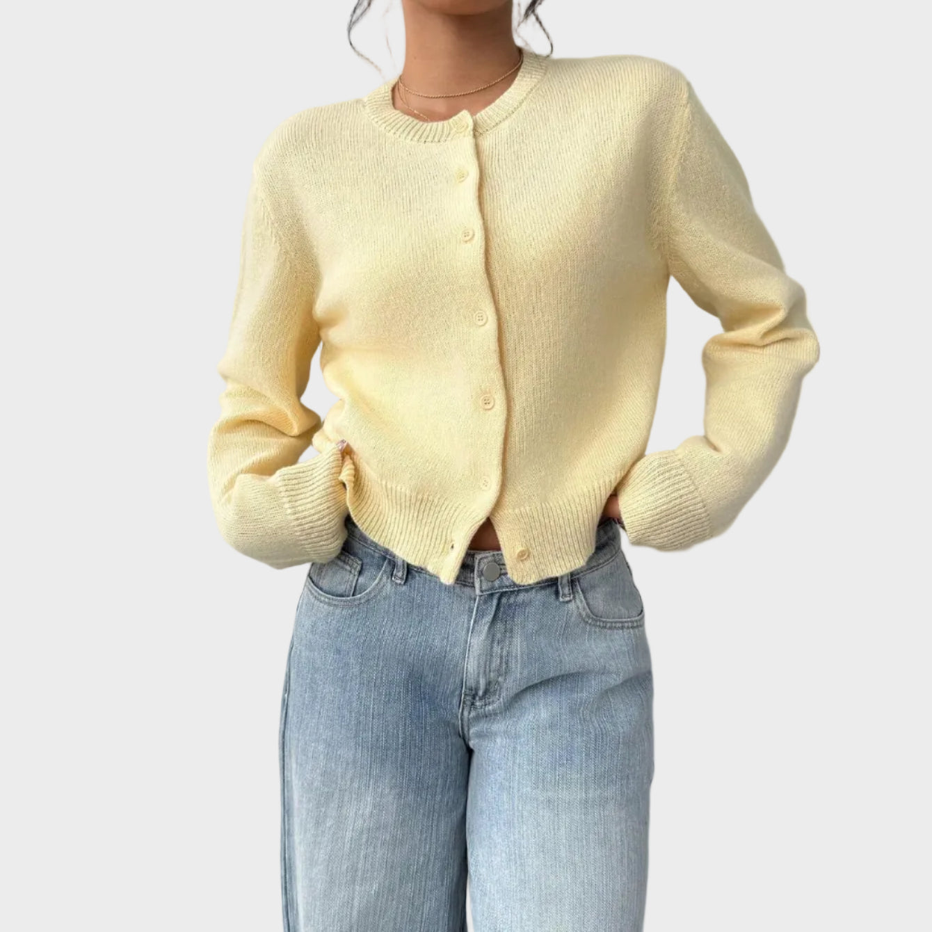 Lily | Soft Buttoned Knit Cardigan