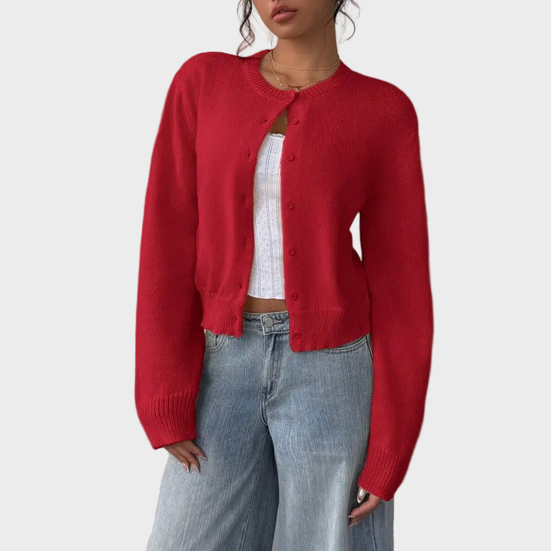 Lily | Soft Buttoned Knit Cardigan