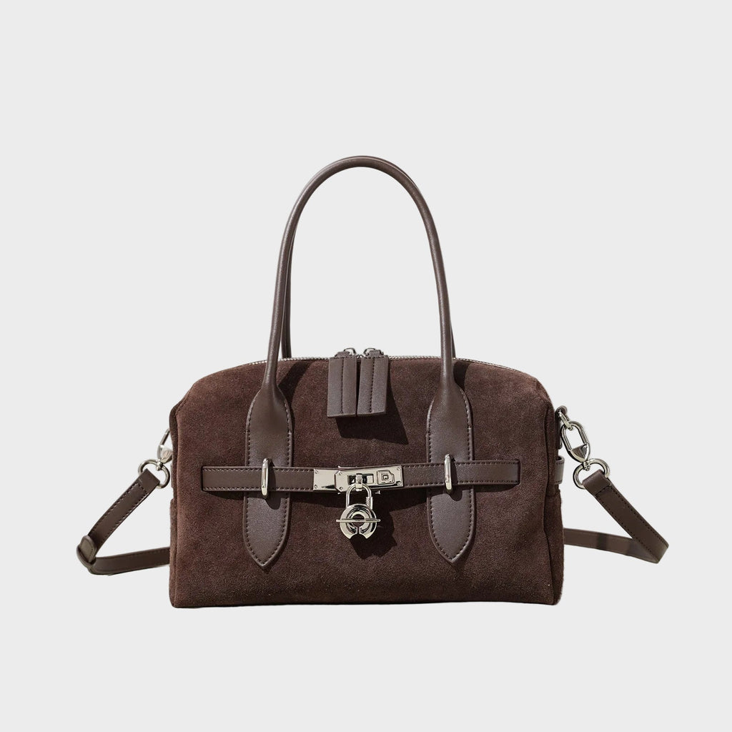 Suede Leather Handbag