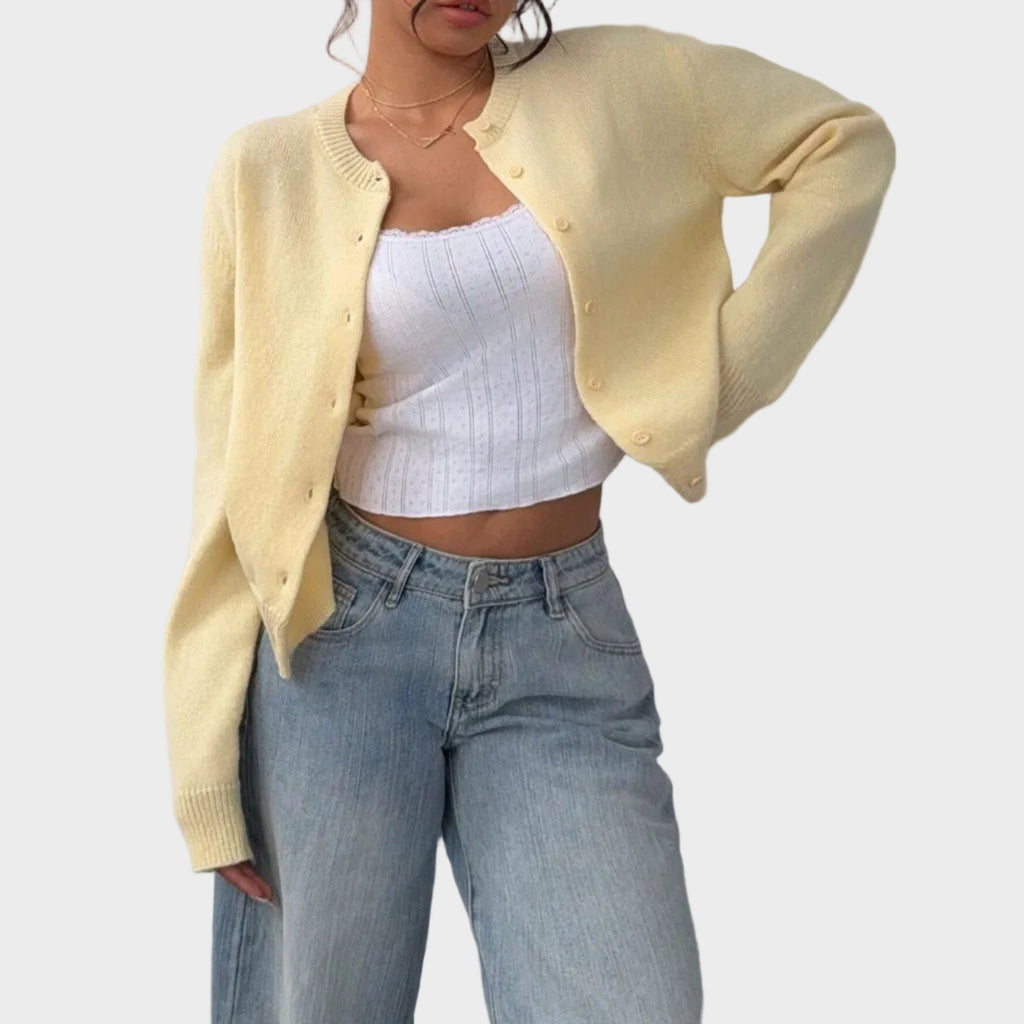 Lily | Soft Buttoned Knit Cardigan