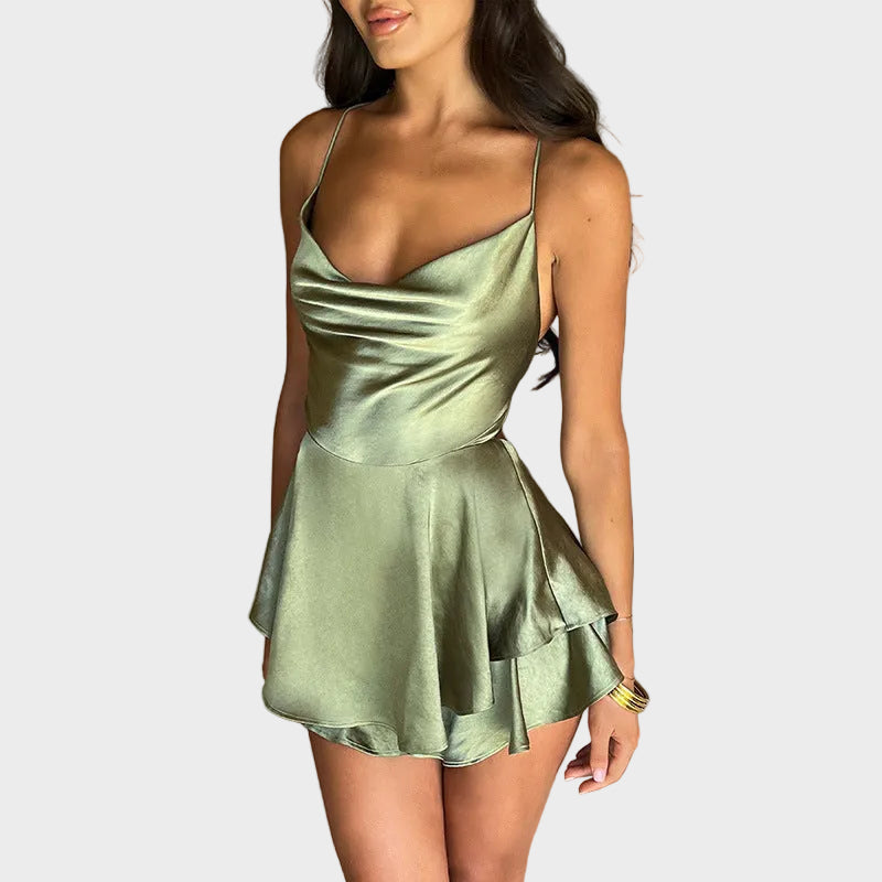 Lunara | Satin Flow Mini Dress