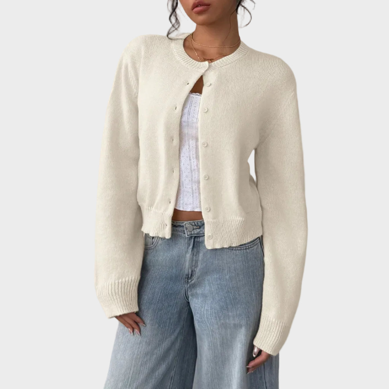 Lily | Soft Buttoned Knit Cardigan