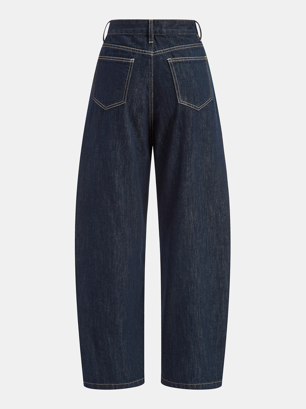 Mid-Waist Curved-Leg Jeans