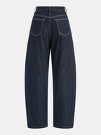 Mid-Waist Curved-Leg Jeans