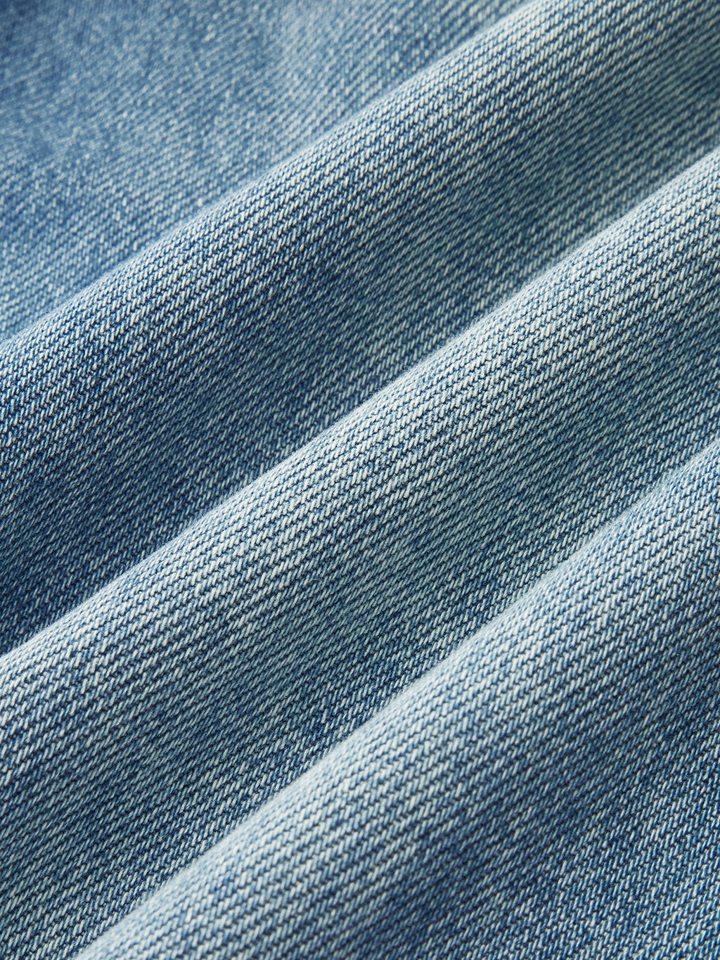 Lace Trim Mid-Waist Denim Pants