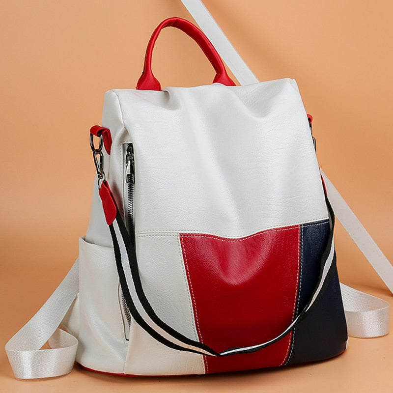 Elena Leather Panel Tote