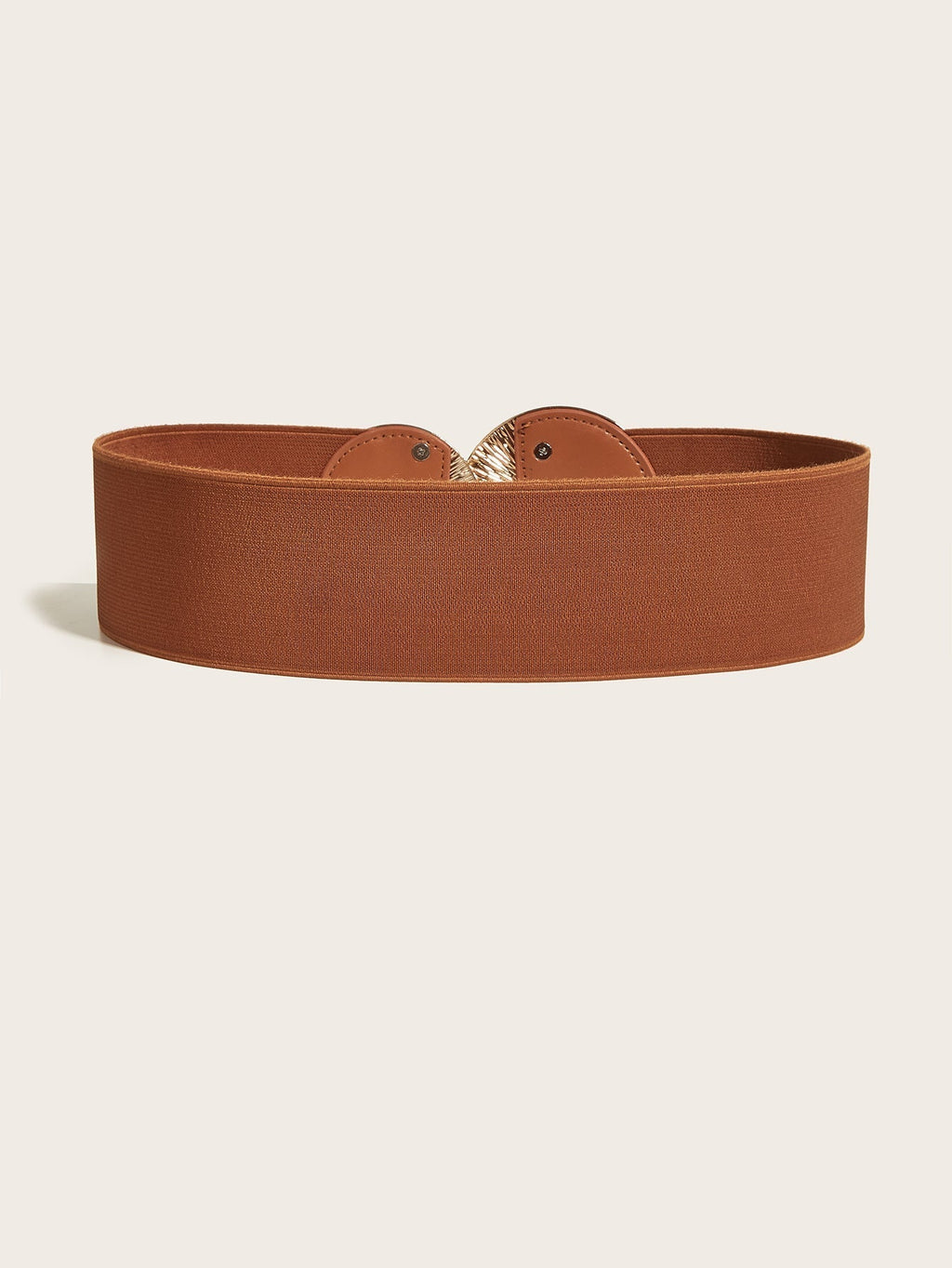 Women's Vintage Gold Buckle High Elastic Belt
