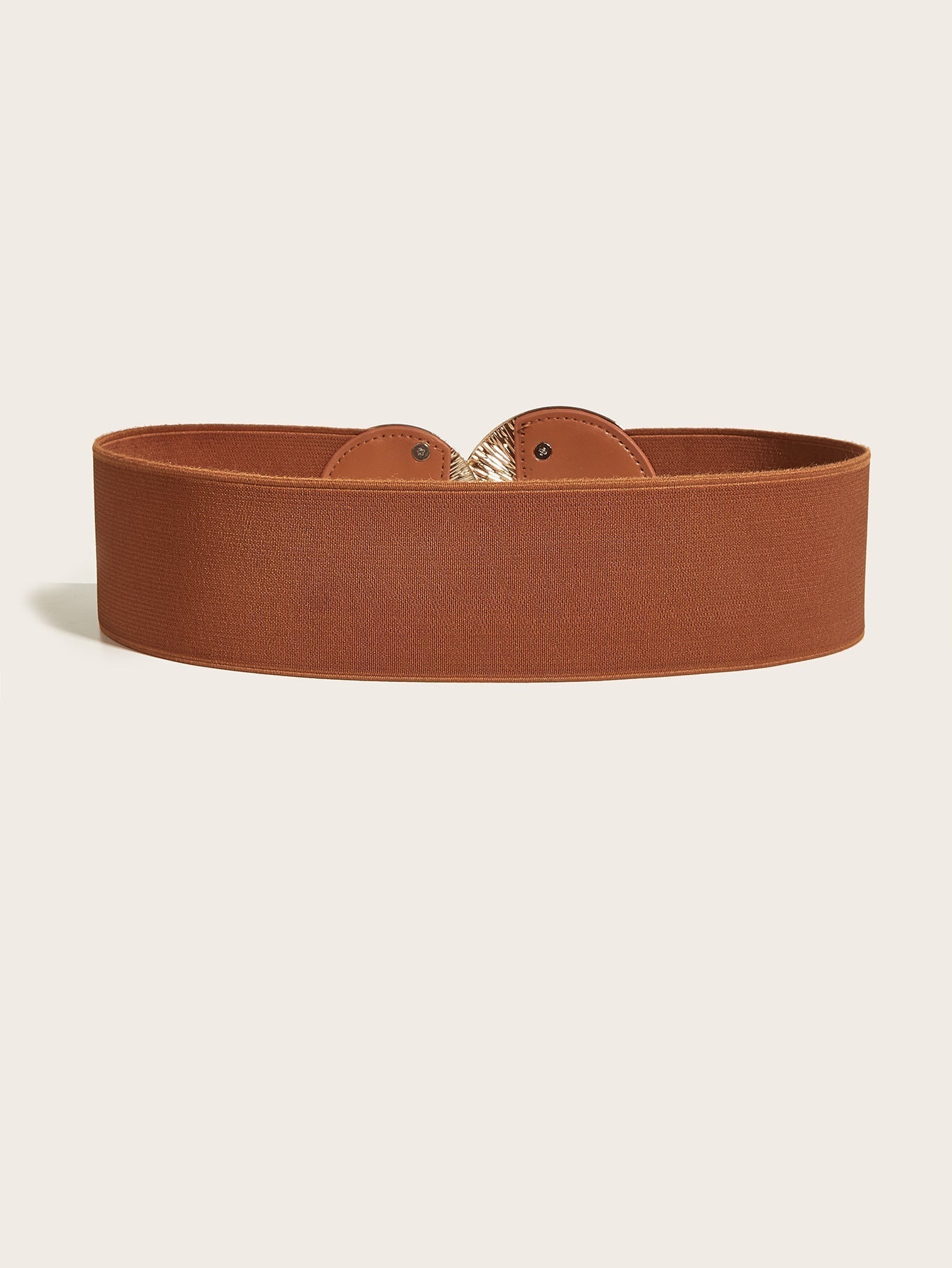 Women's Vintage Gold Buckle High Elastic Belt