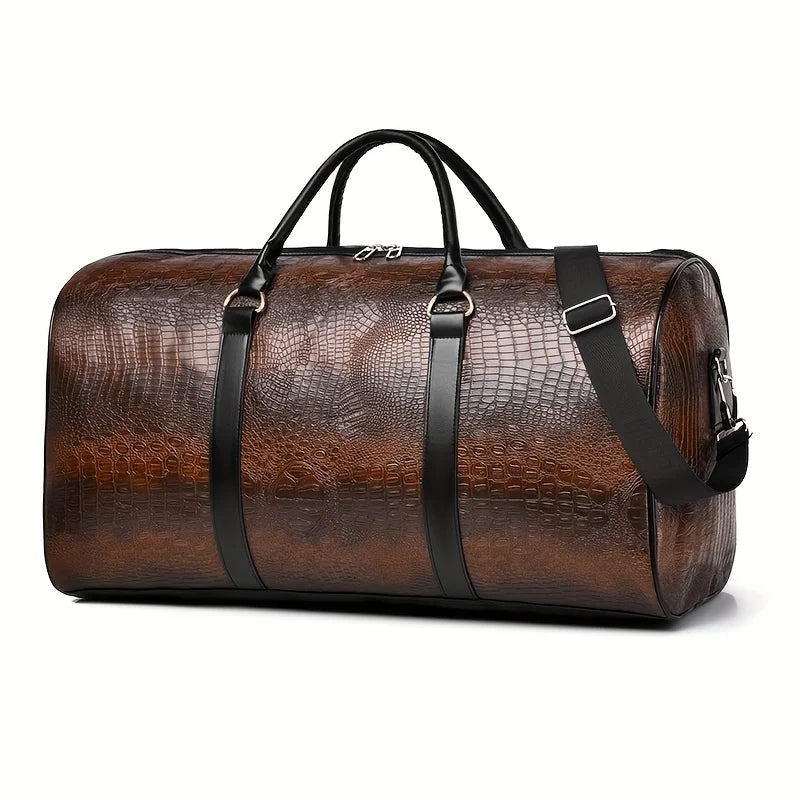 The Monarch Croc-Embossed Weekender