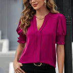 Clara Chiffon Puff Sleeve Blouse
