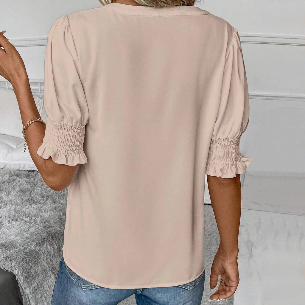 Clara Chiffon Puff Sleeve Blouse