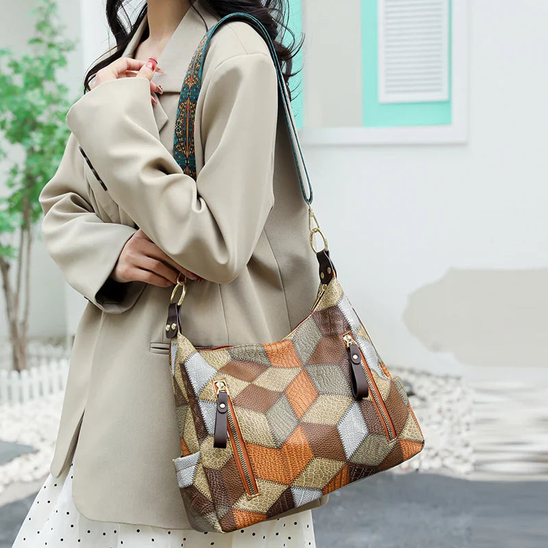 Sienna Patchwork Shoulder Bag