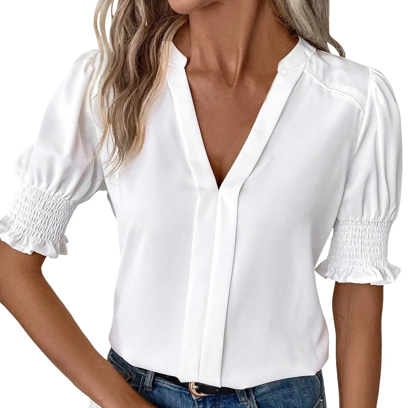 Clara Chiffon Puff Sleeve Blouse