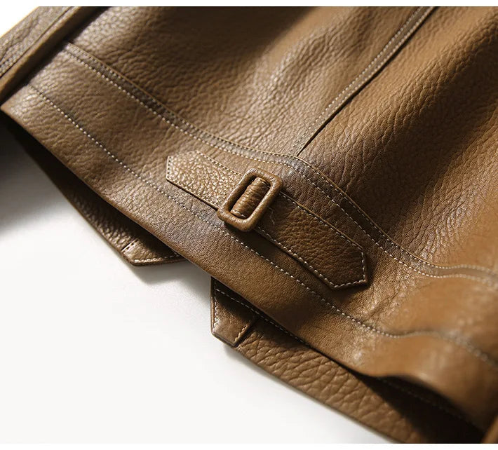 Elena Cropped Leather Jacket