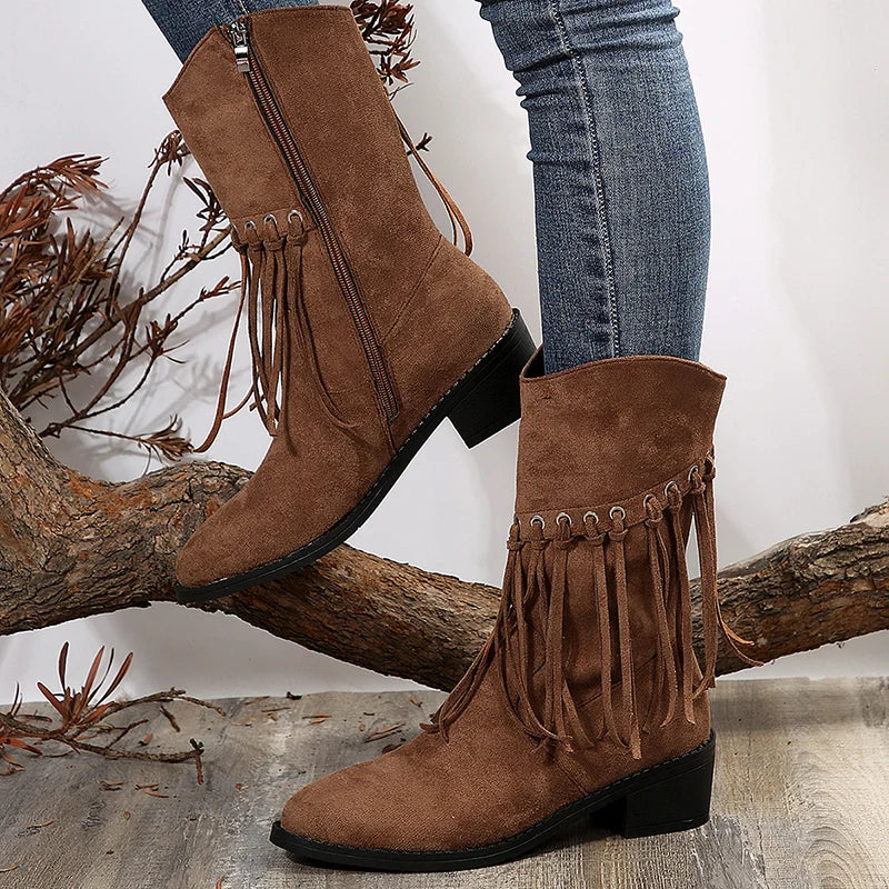 Dakota Fringe Boots